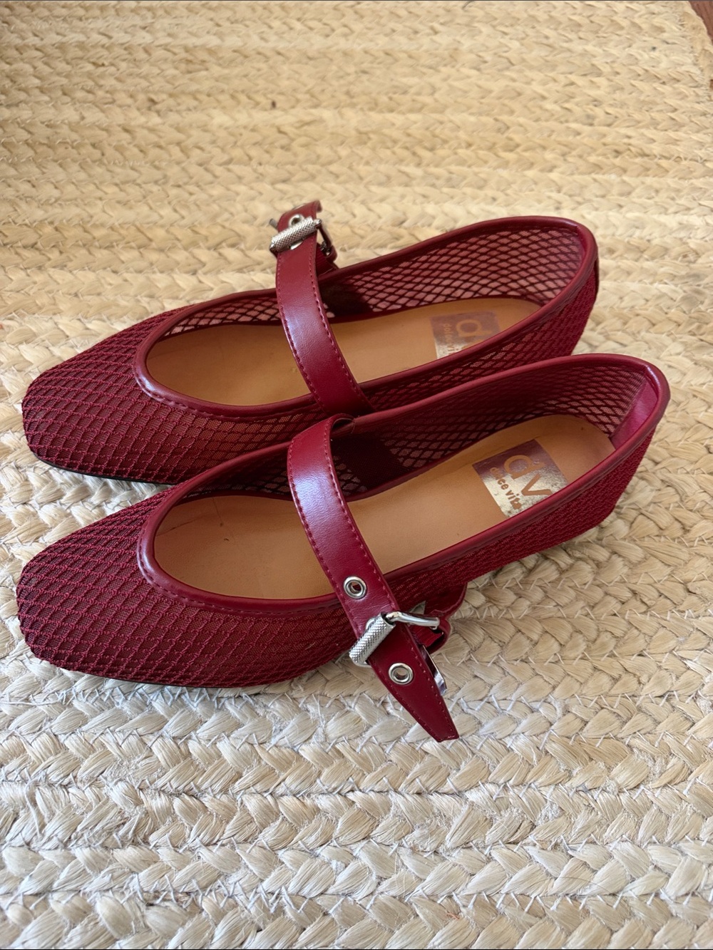 Dolce Vita Mary Jane Ballet Flats in Burgundy